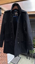 SUPERDRY MEN BLACK PEA COAT