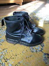 Doc Martens Vintage MIE 1460 8 Hole Smooth Black Leather Boots Uk6/39