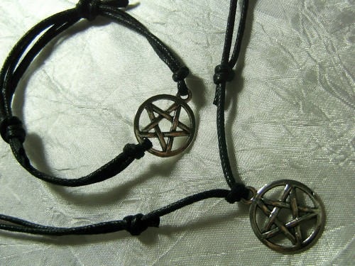 Pentacle pentagram star charm - pentagram,