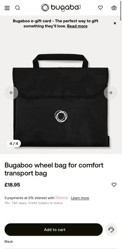 Bugaboo wheels transport bag - bugaboo,