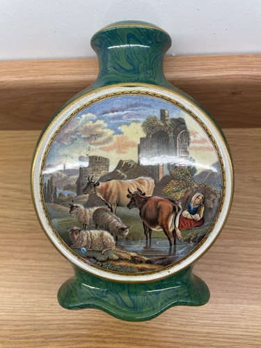 Pratt ware malachite vase - ware,
