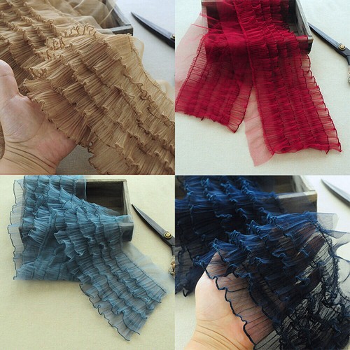 15cm ruffles 3layers lace - 1m*15cm,