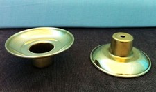 Pair (2) Polished Solid Brass