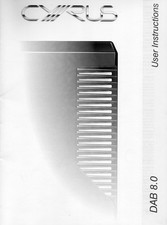 Cyrus DAB 8 Tuner Instruction