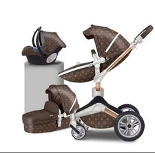 Hot Mom Pushchair 3 In 1 Baby Stroller  Pram Travel System 360⁰Rotation rrp £650