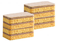 8 Pack Eco Compostable Sponge Kitchen Dish Sponge Biodegradable UK