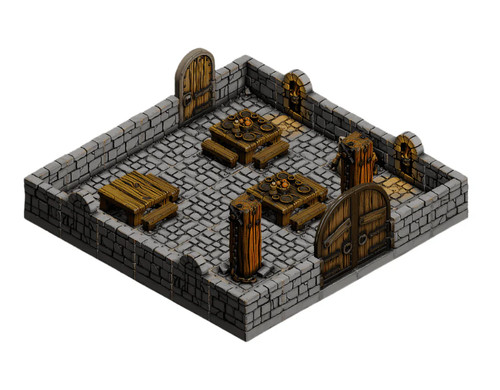 Dungeon blocks entrance hall - dungeon,