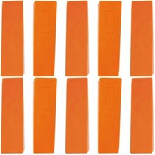 10 Pack 10" Tree Felling Wedge Logging Bucking Falling ABS Plastic (Orange)