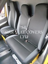 TO FIT A TOYOTA HIACE VAN, SEAT COVERS, LWB, EBONY SPORTS MESH