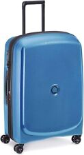 DELSEY Paris Belmont Plus Zinc Blue Spinner Hard Shelled Suitcase Luggage 55cm