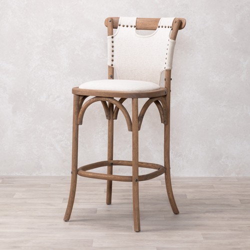 Cream bentwood upholstered - cream,