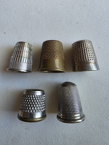 Selection vintage thimbles - selection, of