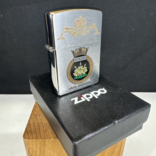 Rare 2001 zippo lighter - zippo, "hms