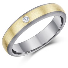 Titanium Wedding Ring & 9ct