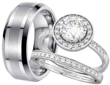 His And Hers Tungsten /925