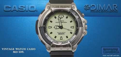 Vintage casio diver 309 1e - casio,