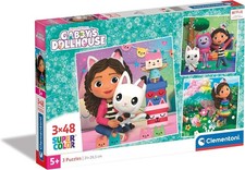 Gabbys Doll House Puzzle  3 x 48 Piece Jigsaw Puzzles Ages 5 Years Plus