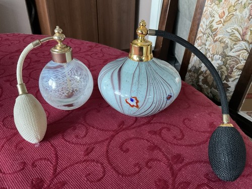 Vintage glass perfume atomiser - glass,