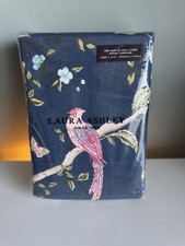 Large Laura Ashley Summer Palace Midnight Eyelet Fully Lined  Curtains