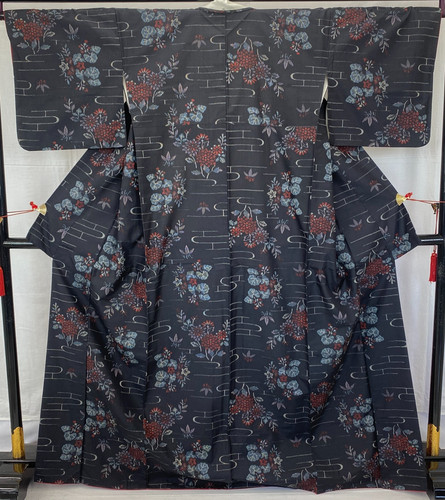 Japanese vintage kimono silk - vintage,