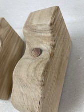 Pair of Handmade Solid Oak