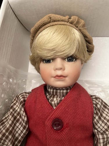 Collectors porcelain doll - porcelain,