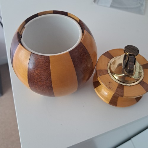 Wooden table lighter storage - lighter,