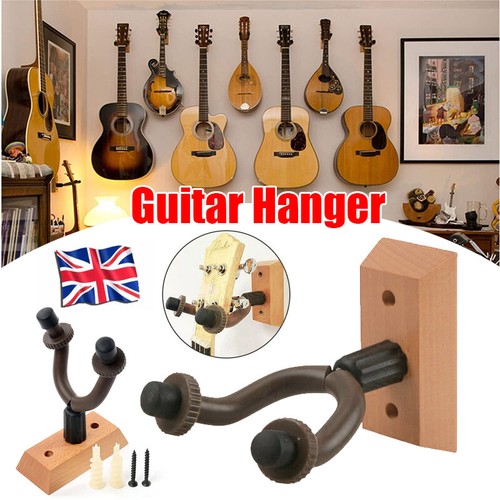 Guitar wall mounted hanger - wall,