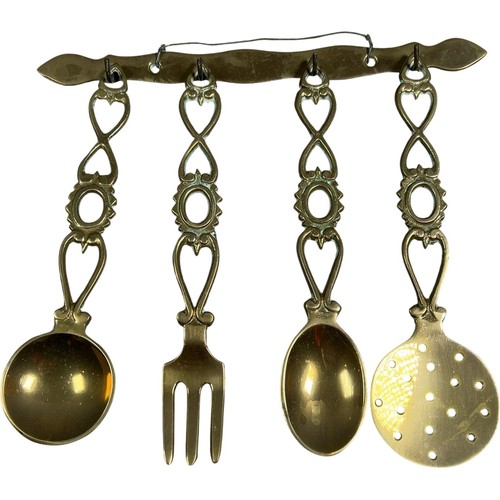 Vintage brass hanging kitchen - vintage,