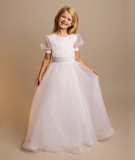 Girls Full-length White Puff