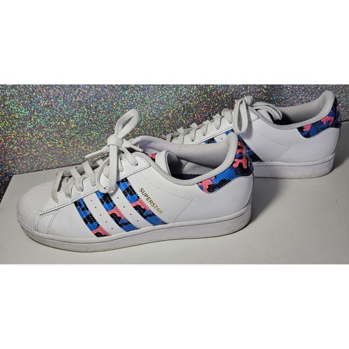 Adidas superstar white blue - adidas,