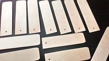 LARGER BLANK BOOKMARKS PYROGRAPHY/LASER- 1.5mm BIRCH  PLY-12 FOR £8.45 INC POST