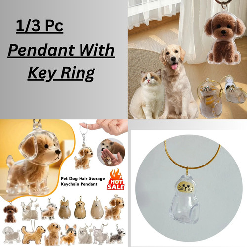 Dog cat hair memorial - hair, keepsake