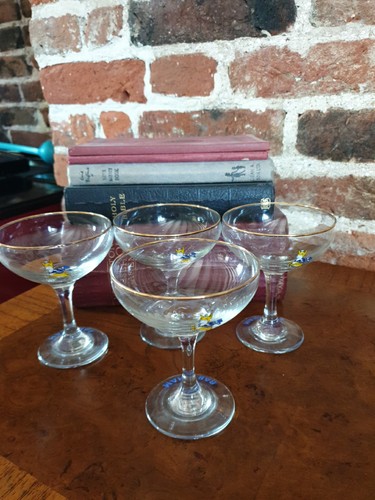 Vintage babycham glasses with - babycham,