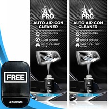 A/C Air Con Conditioning Cleaner 2 x AC PRO Car Air Clean Freshener Spray. +M