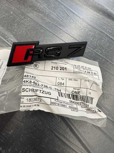 New genuine audi rs7 - new, front