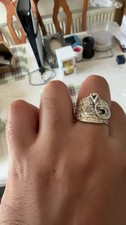 925 silver saddle ring size O
