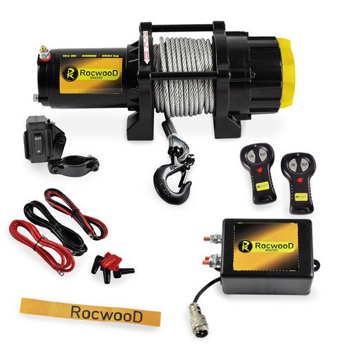 Electric winch 4500lbs - winch, 12v