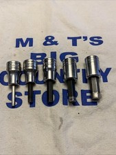 Snap-on Tools 3/8" Dr (5) Hex Bit Driver Socket Set FA4.5A FA7A FA8A FA10B FA12A