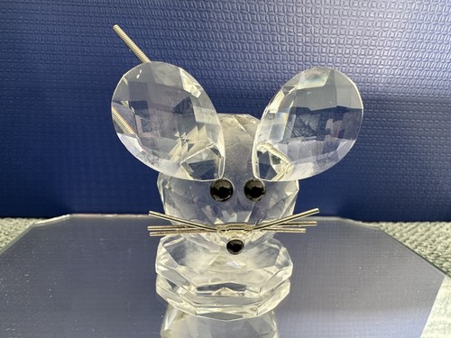 Swarovski crystal mouse 4cm - crystal, h