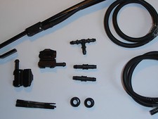 BOAT Windscreen Washer Jets Convert Kit .(bonnet/scuttle to Wiper Arms /blade)