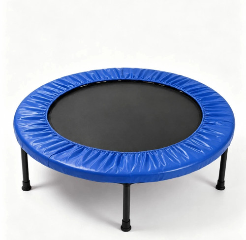 Blue mini fitness trampoline - blue,