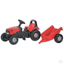 RollyKid Case Puma CVX 1170 Kids Pedal Tractor With Trailer Children's 