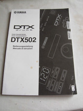 Yamaha DTX502 drums Drum trigger modul Italian & German operating manual