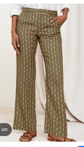 Garnet hill moss - ikat, pants