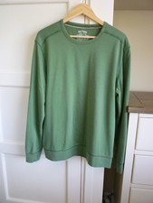 Fat Face Mens Green Cotton Dyed Crewneck Sweatshirt Pullover Size XL