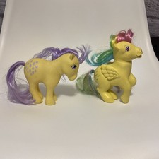 Vintage 1982 & 1983 My Little Pony Lemon Drop & Sky Dancer bundle  