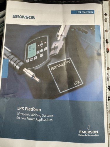 Branson ultrasonic welding - ultrasonic,