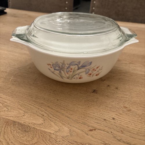 Vintage milk glass pyrex blue - glass,