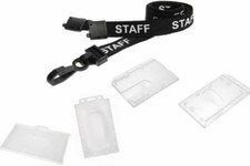 STAFF Lanyard Black Neck Strap